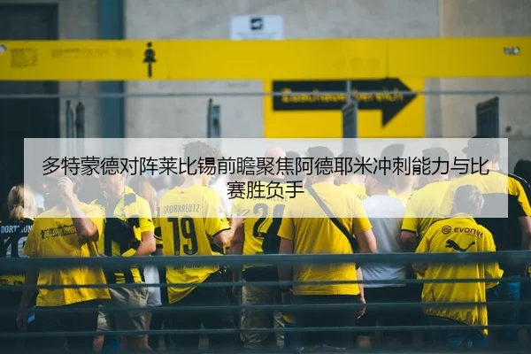 多特蒙德对阵莱比锡前瞻聚焦阿德耶米冲刺能力与比赛胜负手